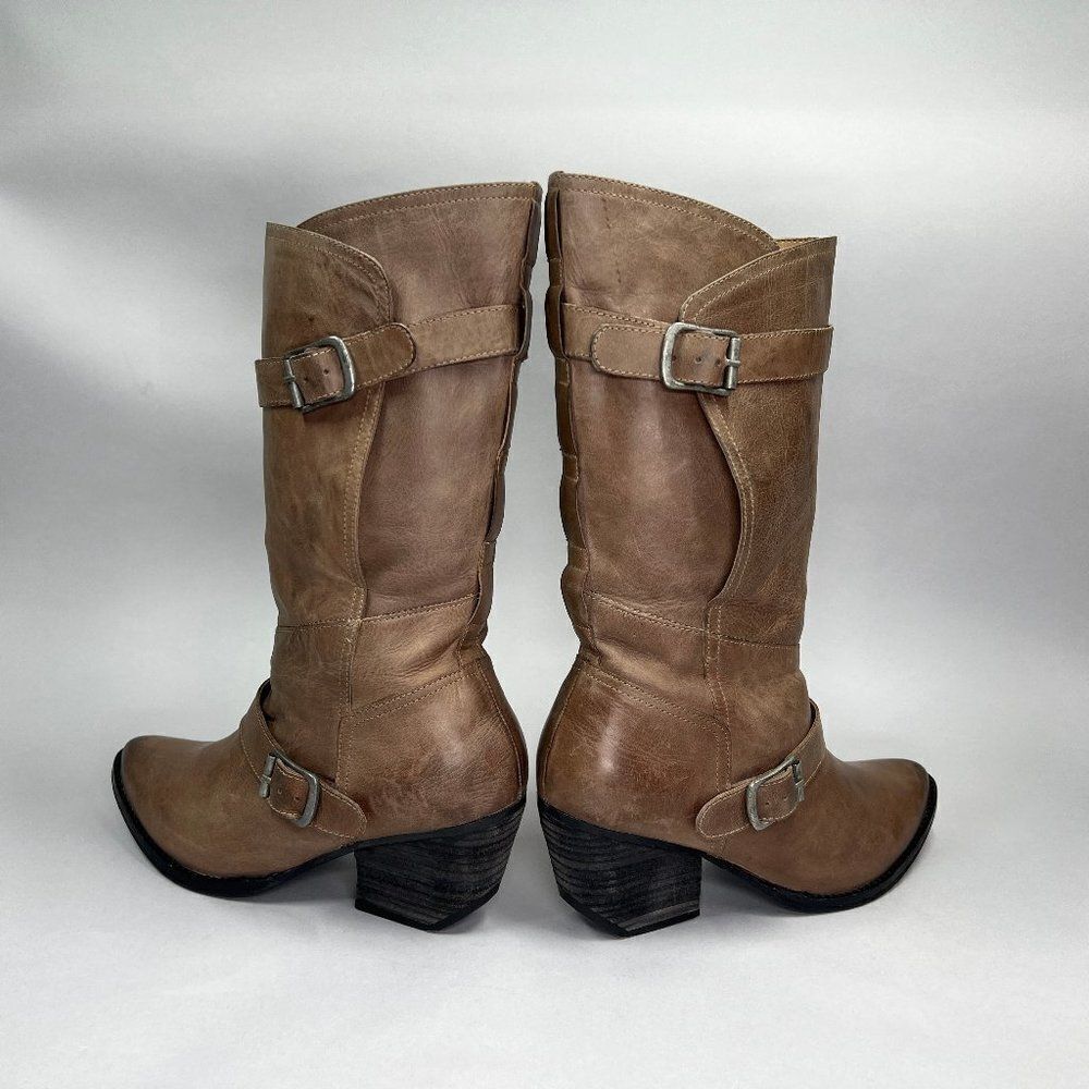 Naughty Monkey Women's‎ Size 9 Brown Leather Boots - Picture 7 of 14